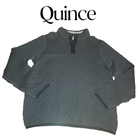 Quince Other - Quince Men's Reversible Quilted Pullover NWT Gray  Med